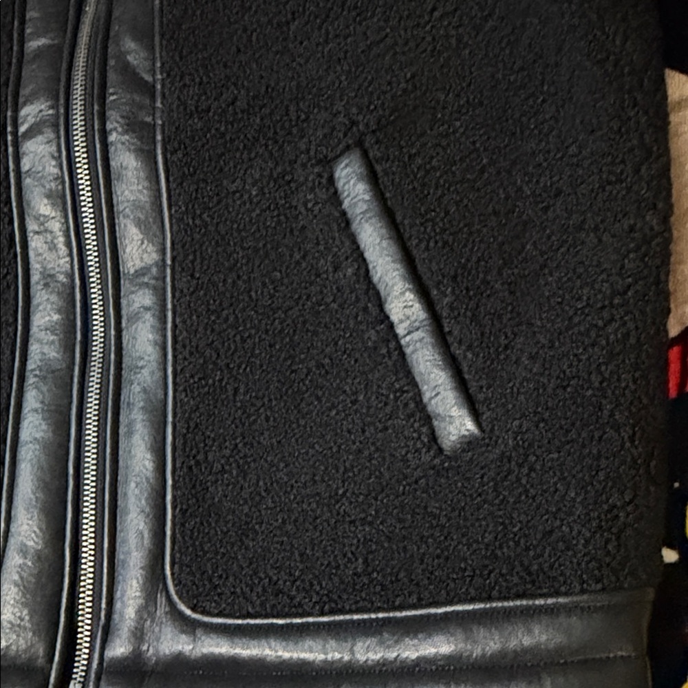 GUESS
Men's Faux-Leather Fleece-Trimmed Jacket - Picture 11 of 16